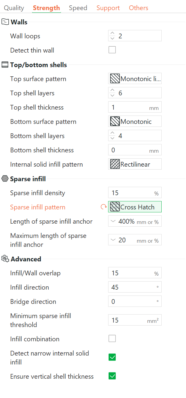 Slicer Settings 3