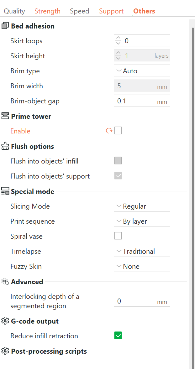 Slicer Settings 5