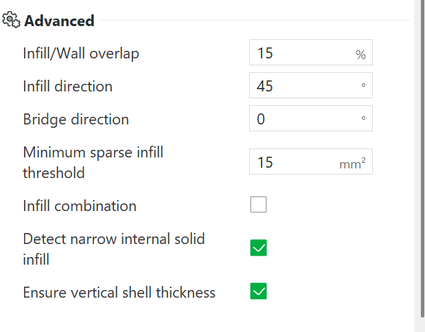 Strength Settings